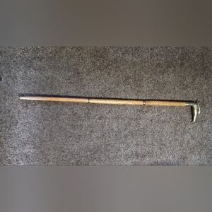 Vintage Brass Bird Head Handle Walking Stick With Hidden Compartment